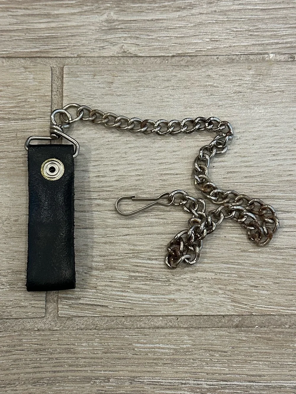 VTG Y2K Ozzy Osbourne Chain Wallet Original Chain & Logo Leather Tab